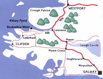 Map of County Galway, Ireland