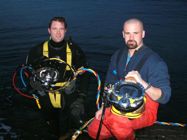 Hard Hat Diving Instructors, Cillian Gray & Tiernan Gray